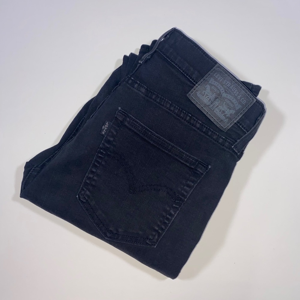 Levi's 724 High Rise Straight‎ Black Jeans Women's Size 3